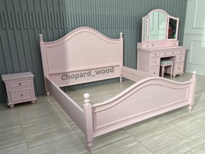 سرویس خواب چوبی نئوکلاسیک لاین