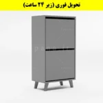 جاکفشی داشبوردی دو درب طرح ایکیا – طول 50 (تحویل فوری) طوسی