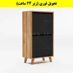 جاکفشی داشبوردی دو درب طرح ایکیا – طول 50 (تحویل فوری) نوک مدادی گردویی