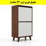جاکفشی داشبوردی دو درب طرح ایکیا – طول 50 (تحویل فوری) سفید فندوقی