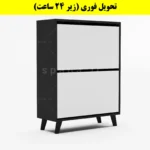 جاکفشی داشبوردی دو درب طرح ایکیا – طول 70 (تحویل فوری) سفید نوک مدادی