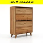 جاکفشی داشبوردی دو درب طرح ایکیا – طول 70 (تحویل فوری) گردویی