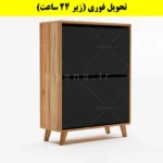 جاکفشی داشبوردی دو درب طرح ایکیا – طول 70 (تحویل فوری) نوک مدادی گردویی