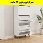 جاکفشی داشبوردی سه درب طرح ایکیا – طول 70 (تحویل فوری) سفید