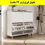 جاکفشی داشبوردی چهار درب طرح ایکیا – طول 100 (تحویل فوری) سفید