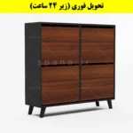 جاکفشی داشبوردی چهار درب طرح ایکیا – طول 100 (تحویل فوری) فندوقی نوک مدادی