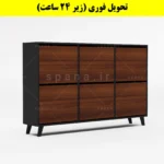 جاکفشی داشبوردی شش درب طرح ایکیا – طول 150 (تحویل فوری) فندوقی نوک مدادی
