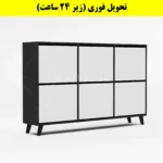 جاکفشی داشبوردی شش درب طرح ایکیا – طول 150 (تحویل فوری) سفید نوک مدادی