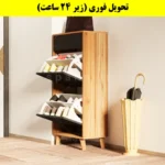 جاکفشی داشبوردی دو درب کشودار طرح ایکیا – طول 50 (تحویل فوری) نوک مدادی گردویی