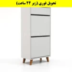 جاکفشی داشبوردی دو درب کشودار طرح ایکیا – طول 50 (تحویل فوری) سفید