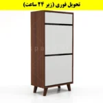 جاکفشی داشبوردی دو درب کشودار طرح ایکیا – طول 50 (تحویل فوری) سفید فندوقی