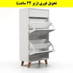 جاکفشی داشبوردی دو درب کشودار طرح ایکیا – طول 50 (تحویل فوری) سفید