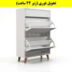 جاکفشی داشبوردی دو درب کشودار طرح ایکیا – طول 70 (تحویل فوری) سفید