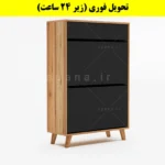جاکفشی داشبوردی دو درب کشودار طرح ایکیا – طول 70 (تحویل فوری) نوک مدادی گردویی