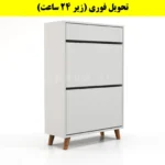 جاکفشی داشبوردی دو درب کشودار طرح ایکیا – طول 70 (تحویل فوری) سفید