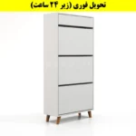 جاکفشی داشبوردی سه درب کشودار طرح ایکیا – طول 70 (تحویل فوری) سفید