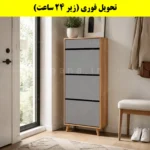 جاکفشی داشبوردی سه درب کشودار طرح ایکیا – طول 70 (تحویل فوری) طوسی گردویی