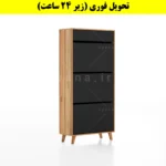 جاکفشی داشبوردی سه درب کشودار طرح ایکیا – طول 70 (تحویل فوری) نوک مدادی گردویی