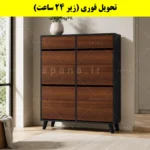 جاکفشی داشبوردی چهار درب کشودار طرح ایکیا – طول 100 (تحویل فوری) فندوقی نوک مدادی