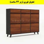 جاکفشی داشبوردی شش درب کشودار طرح ایکیا – طول 150 (تحویل فوری) فندوقی نوک مدادی