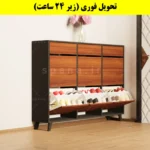 جاکفشی داشبوردی شش درب کشودار طرح ایکیا – طول 150 (تحویل فوری) فندوقی نوک مدادی