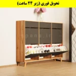 جاکفشی داشبوردی شش درب کشودار طرح ایکیا – طول 150 (تحویل فوری) نوک مدادی گردویی