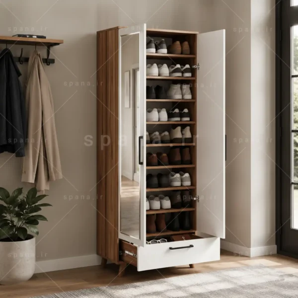 جاکفشی ساویز کد 103 سفید گردویی