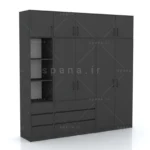 کمد طول 200 کالکشن پازلی ماکان کد 112 نوک مدادی
