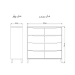 دراور 8 کشو میلان - طول 120 سایر