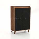 جاکفشی کنسولی آریا کد 101 مشکی گردویی