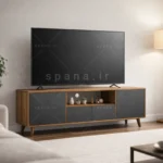 میز تلویزیون کد 104 نوک مدادی گردویی