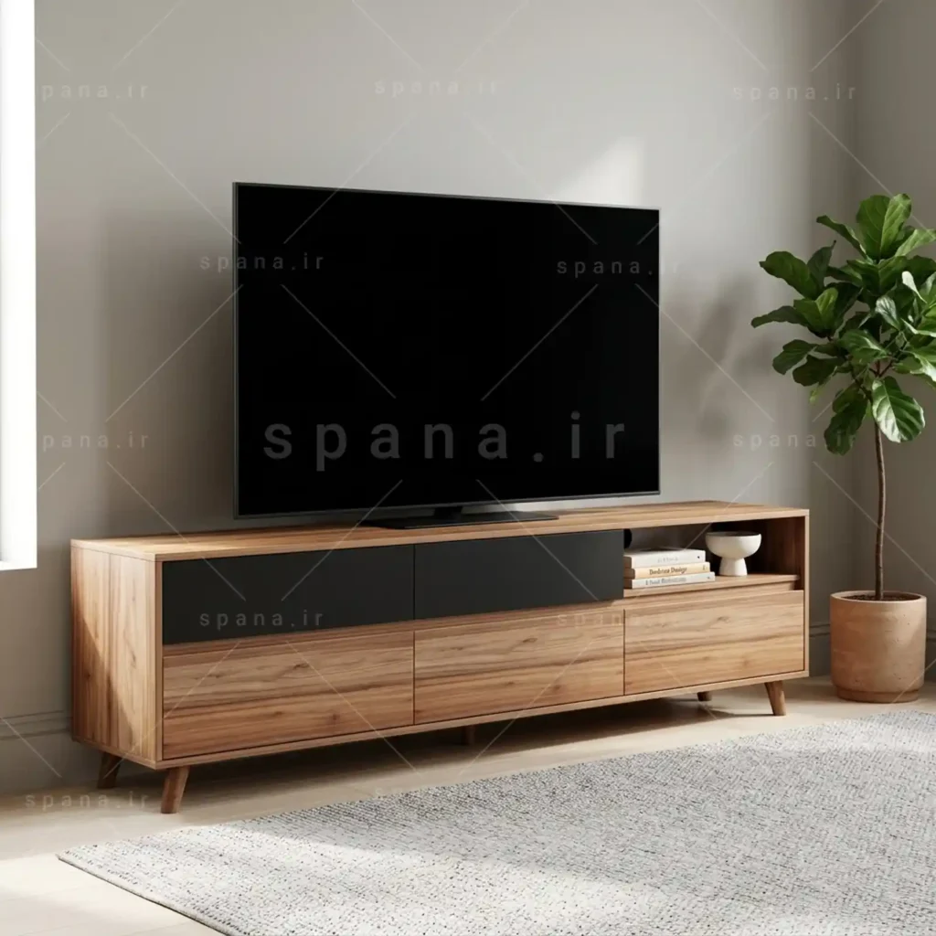 میز تلویزیون کد 109 گردویی