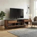 میز تلویزیون کد 111 گردویی