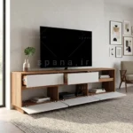 میز تلویزیون کد 116 سفید گردویی