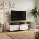 میز تلویزیون کد 118 سفید گردویی