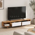 میز تلویزیون کد 120 سفید گردویی