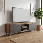 میز تلویزیون کد 127 نوک مدادی گردویی