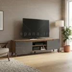 میز تلویزیون کد 128 نوک مدادی گردویی