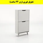 جاکفشی داشبوردی باریک دو درب النا – طول 50 (تحویل فوری) سفید