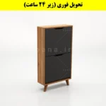 جاکفشی داشبوردی باریک دو درب النا – طول 50 (تحویل فوری) نوک مدادی گردویی