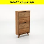 جاکفشی داشبوردی باریک دو درب النا – طول 50 (تحویل فوری) گردویی