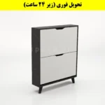 جاکفشی داشبوردی باریک دو درب النا – طول 75 (تحویل فوری) سفید نوک مدادی