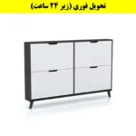 جاکفشی داشبوردی باریک چهار درب النا – طول 140 (تحویل فوری) سفید نوک مدادی