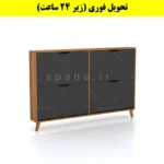 جاکفشی داشبوردی باریک چهار درب النا – طول 140 (تحویل فوری) نوک مدادی گردویی