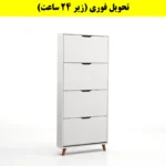 جاکفشی داشبوردی باریک چهار درب النا – طول 75 (تحویل فوری) سفید