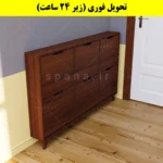 جاکفشی داشبوردی باریک شش درب النا – طول 150 (تحویل فوری) فندوقی