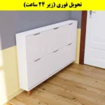 جاکفشی داشبوردی باریک شش درب النا – طول 150 (تحویل فوری) سفید