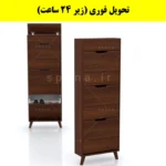 جاکفشی داشبوردی باریک باکس دار سه درب النا – طول 50 (تحویل فوری) فندوقی