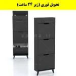 جاکفشی داشبوردی باریک باکس دار سه درب النا – طول 50 (تحویل فوری) نوک مدادی