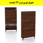 جاکفشی داشبوردی باریک باکس دار سه درب النا – طول 75 (تحویل فوری) فندوقی